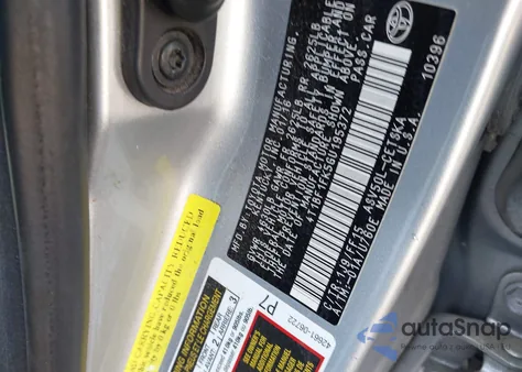 2016 Toyota Camry Se из США, поврежденный, VIN 4T1BF1FK5GU195372